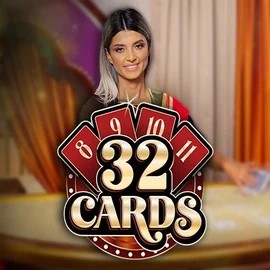 32 Cards online game logo by Ezugi on brutallcasino.com