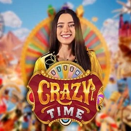 Official Live Casino logo: Crazy Time by Evolution at Brutal Casino